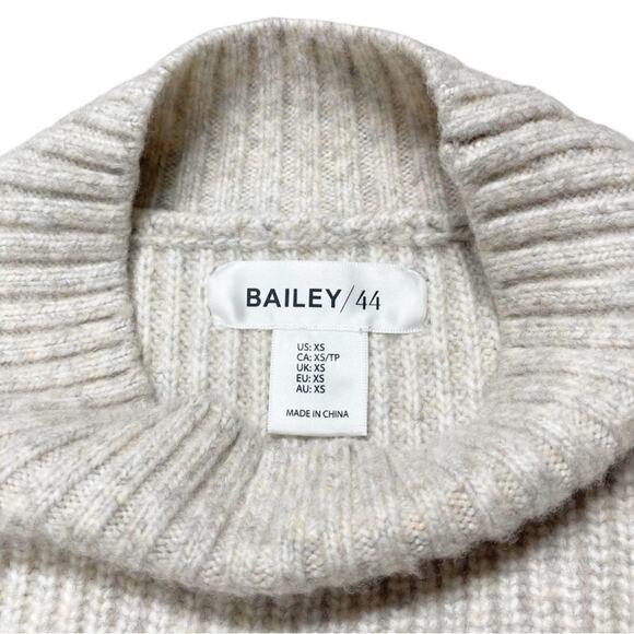 BAILEY 44 Two-Toned Soft Ribbed Mock Neck Sweater w/ Side Snaps Size XS - Picture 7 of 8